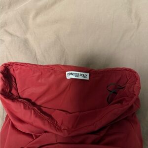 Princess Polly Crimson Puffer Coat